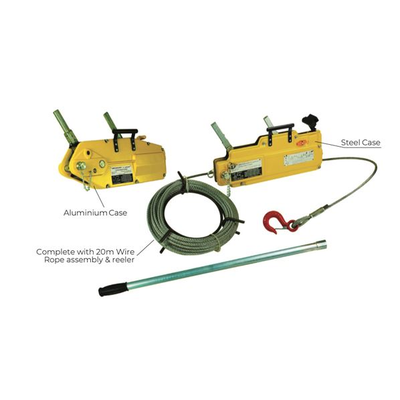 Wire rope winch