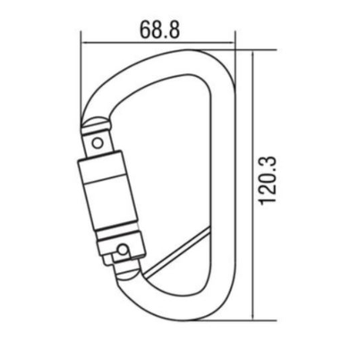 Karabiner Steel Triple Action