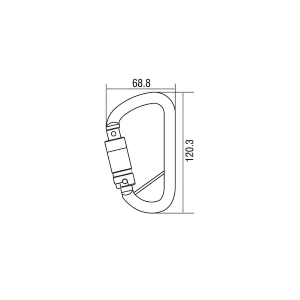 Karabiner Steel Triple Action