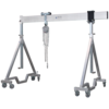 Lightweight and portable Aluminium Gantry Crane that is movable under Load