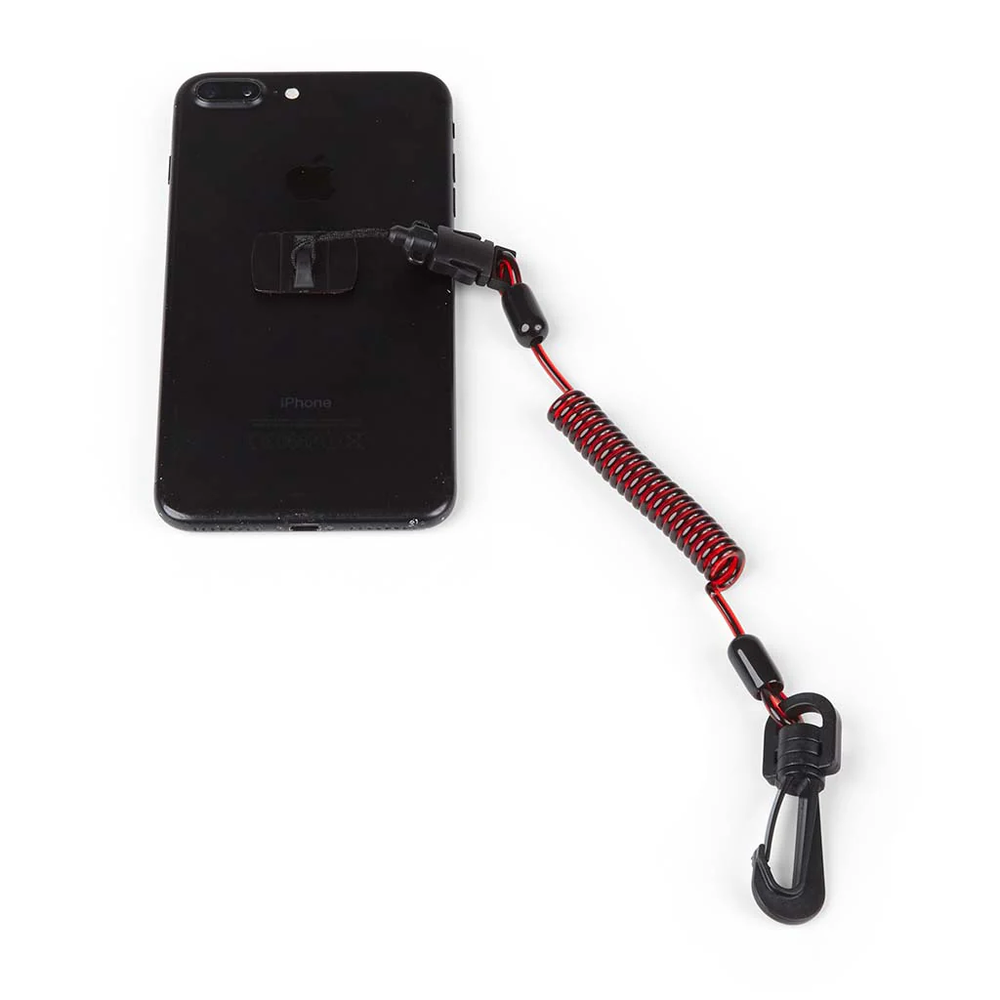 GRIPPS® Coil E-Tether With Poly Clip & E-Catch (Non-Conductive)