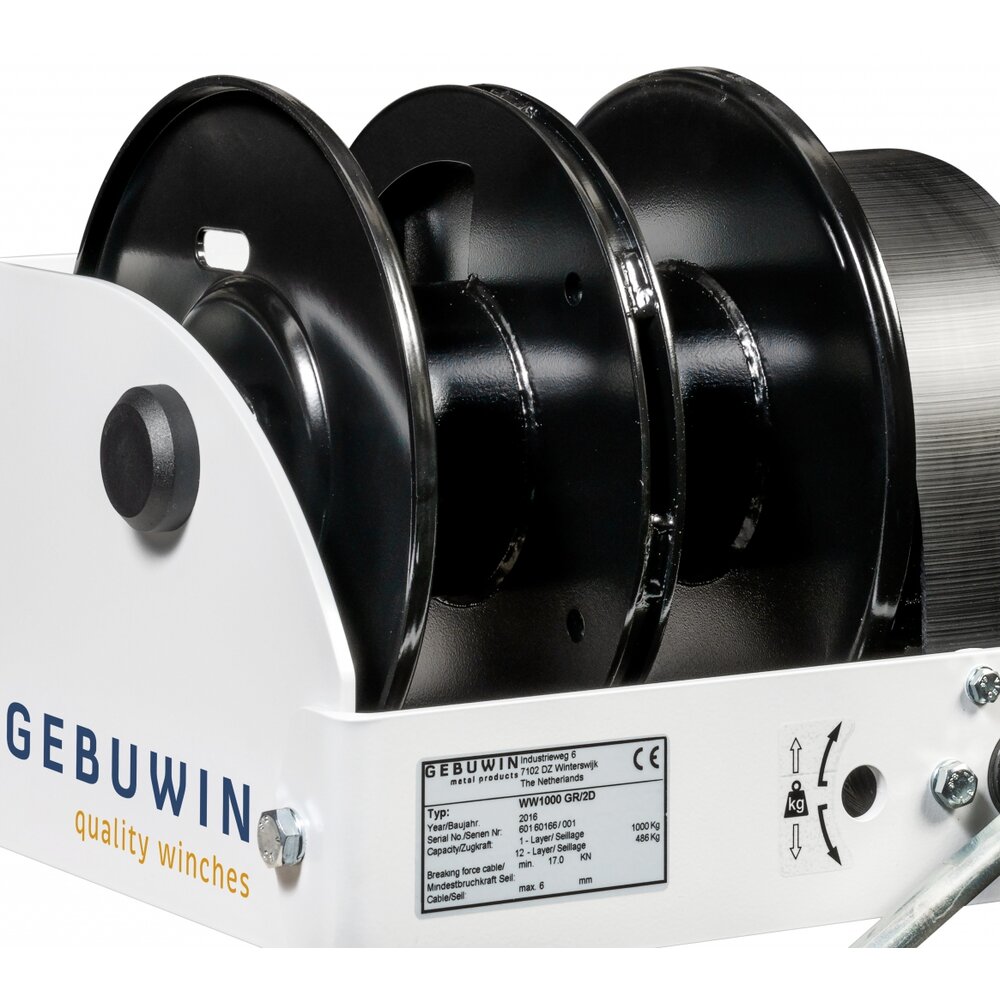Worm Gear Hand Winch WW2000-7500 Painted