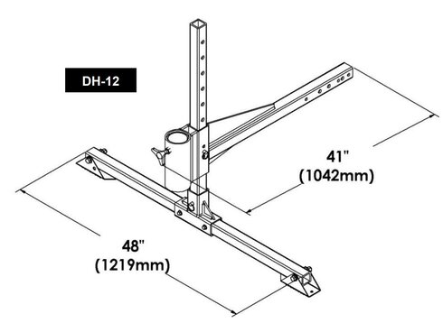 Vehicle Hitch Mount Sleeve Honeywell DuraHoist™ drawing