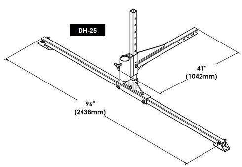 Vehicle Hitch Mount Sleeve Honeywell DuraHoist™ drawing