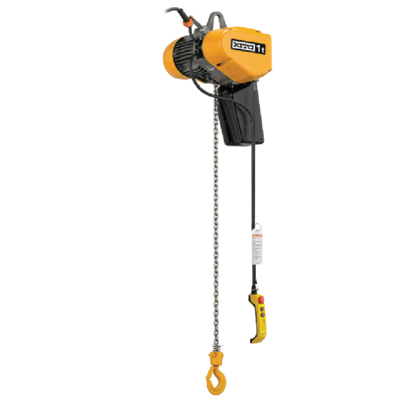 Small yet powerful electric chain hoist for lifting applications.