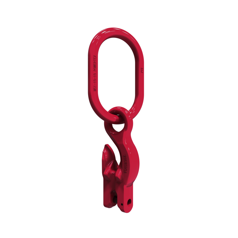 Chain Sling Powertex 1-leg with Masterlink MC1 and Latch Hook, Grade 10