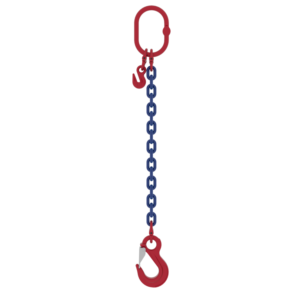 Chain Sling Powertex 1-leg with Latch Hook, Grade 10