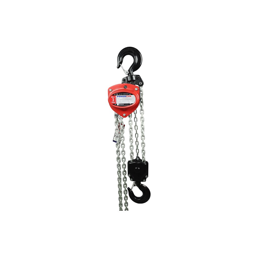 Chain Block POWERTEX PCB-S2OLP with Ball Bearing Hook