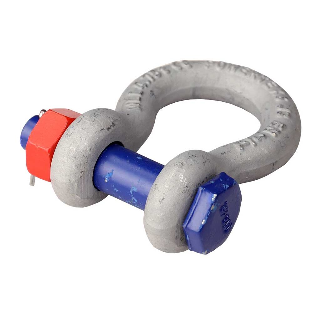 Bolts on POWERTEX bow shackles are marked with manufacturer ID for tracking of raw material