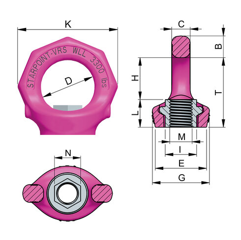 Lifting Eye Starpoint RUD VRM product specifications