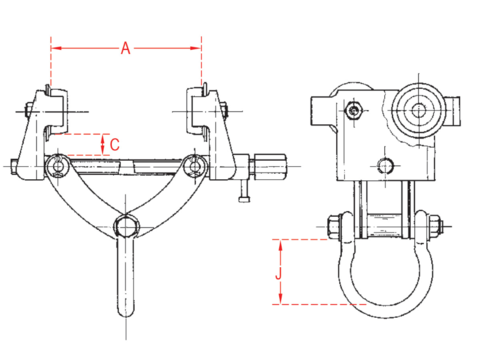 Beam Clamp type Superclamp BA specifications