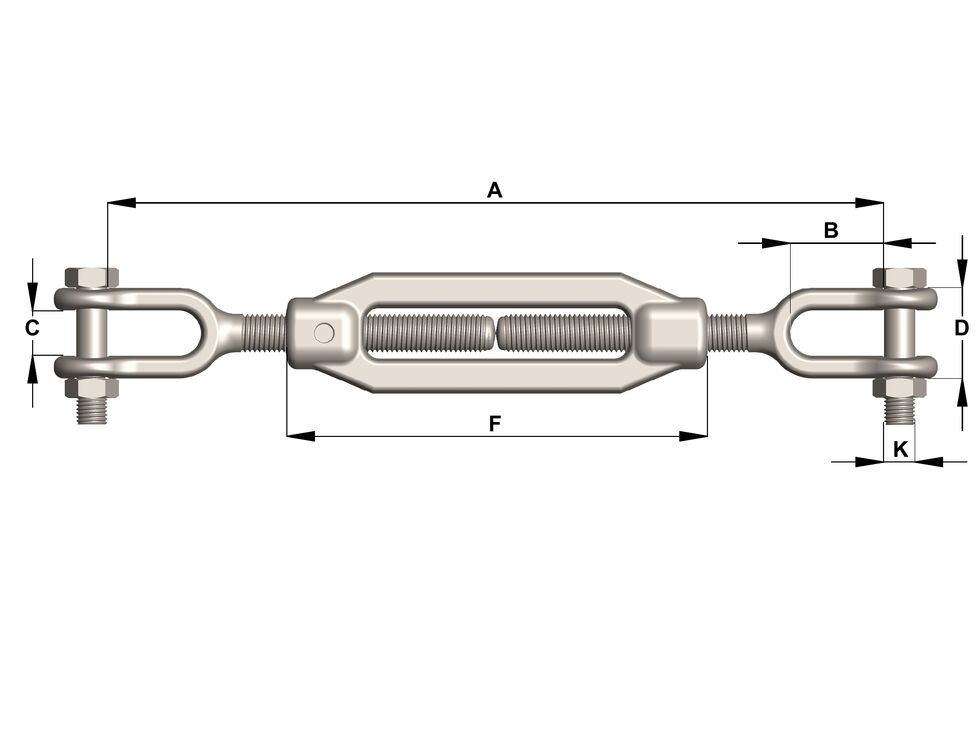 Turnbuckles Townley Clevis-Clevis Grade 3 | Certex Australia