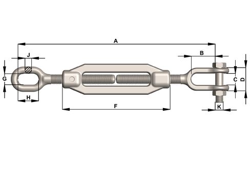 Turnbuckles Townley Clevis-Eye specifications