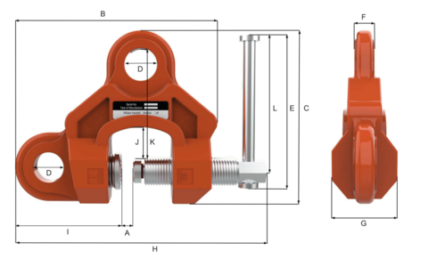 Multi-Directional Clamp drawing