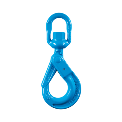 The Grade 10 Yoke Swivel Self Locking Hook X-027 is a reliable lifting hook for heavy-duty operations. 