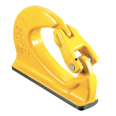 The durable and reliable Yoke 8-081 Excavator Weld-on Hook is perfect for mobile lifting equipment,