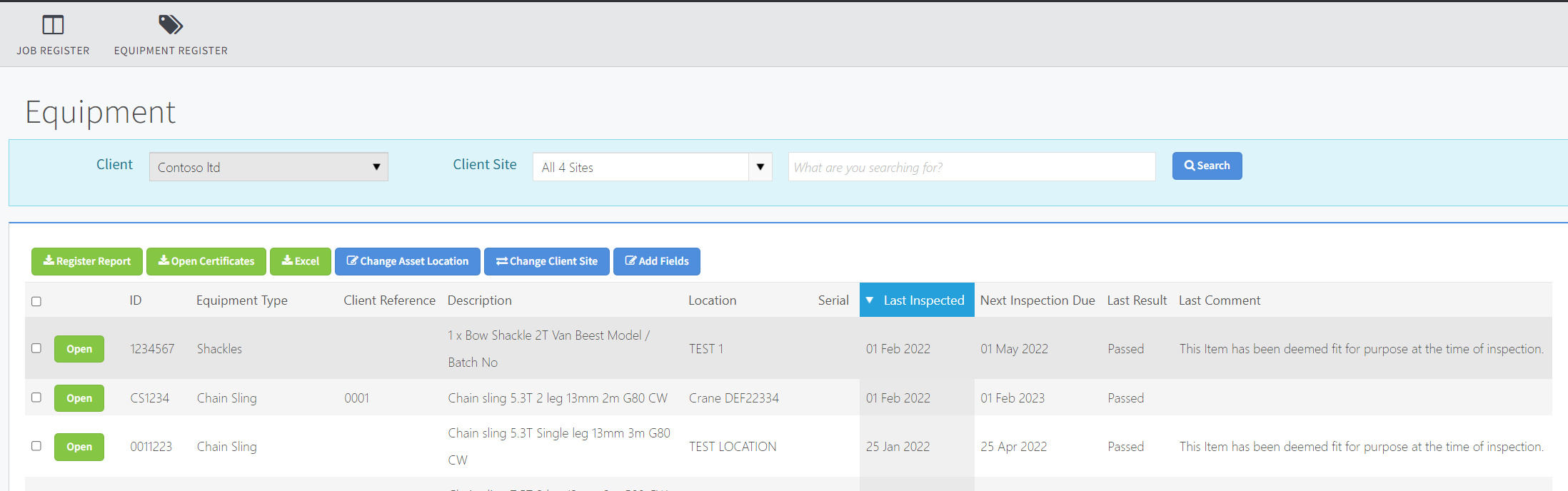 Core Asset Management Software The Equipment Register Core Asset Management Software The Equipment Register