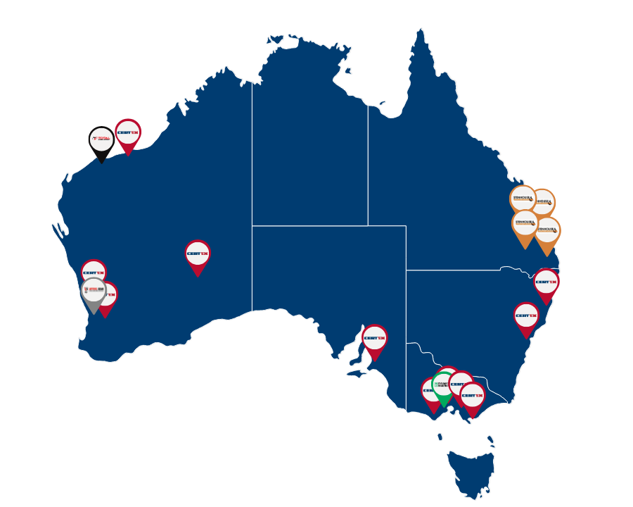 Lifting Solutions Group Locations Australia - Certex Lifting, Stenhouse Lifting, Dynamic Rigging Hire, Total Lifting and Rigging, Lifting Gear Hire and Sales