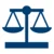 A navy icon of scales in equal balance. The scales represent the importance and difficulty of using tension and friction to ensure safe haulage.