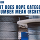 What Does Rope Category Number (RCN) Mean?