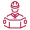Hard hat employee icon
