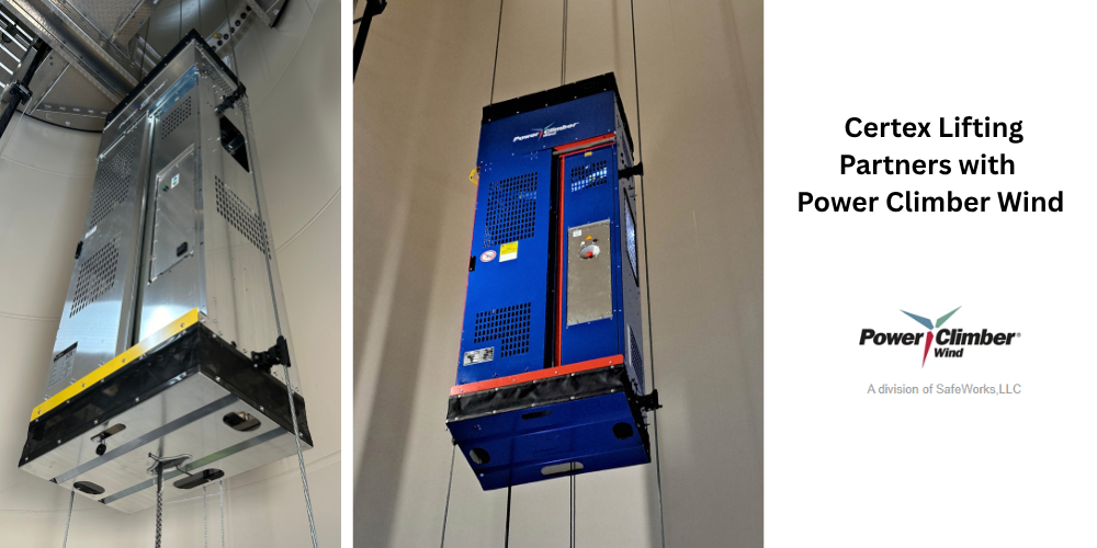Strengthening Wind Energy Safety: Certex Lifting Partners with Power Climber Wind